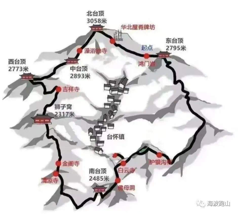 五台山地形图